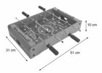 Mini Tischkicker Tschüttelikasten 51x31x10cm