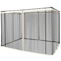 Moskitonetz mit Reißverschlusssystem für 3x3m Pavillon.