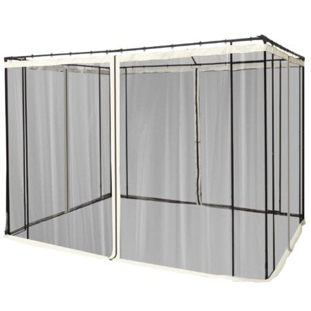 Moskitonetz mit Reißverschlusssystem für 3x3m Pavillon.