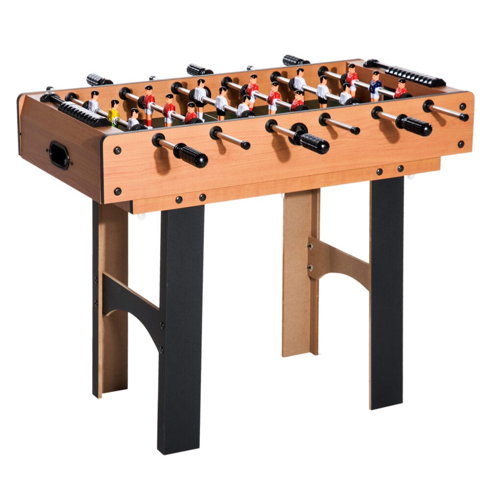 4-in-1 Multispieltisch mit Tischfußball, Tischhockey, Tischtennis und Billard, ideal für Spielspaß.