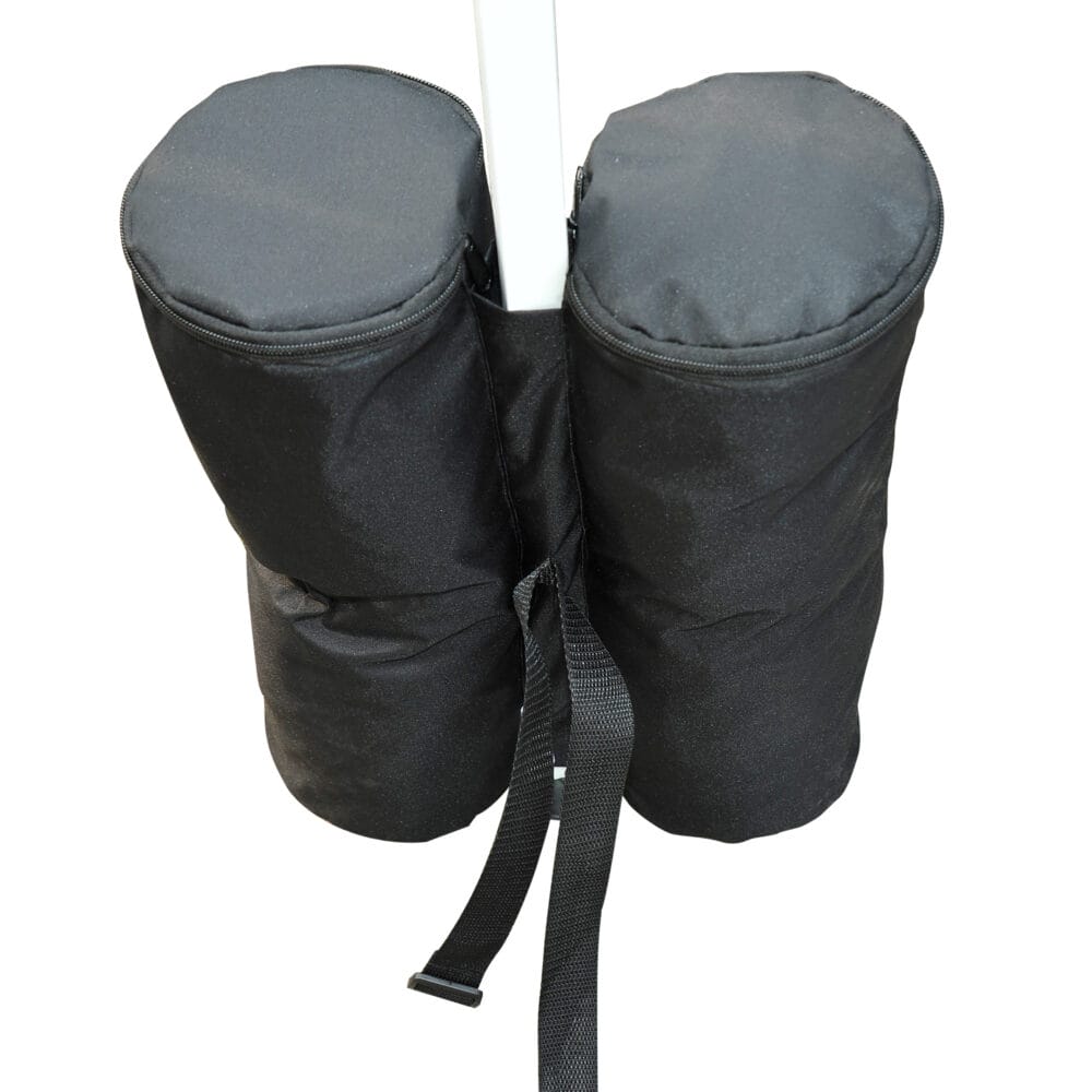 Robustes 4er-Set schwarze Pavillon-Standfüße.