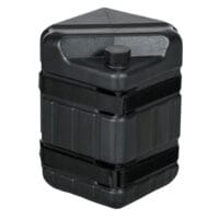 Schwarzes 4er-Set befüllbare Pavillongewichte aus HDPE.