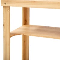 Pflanztisch mit Ablage aus Tannenholz, ideal für Garten und Balkon.