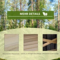 Pflanztisch mit Ablagefläche aus Holz, funktional für Garten, Hellbraun.