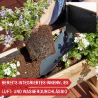 Drei-stufige Pflanztreppe aus Holz für Pflanzen oder Dekoration.