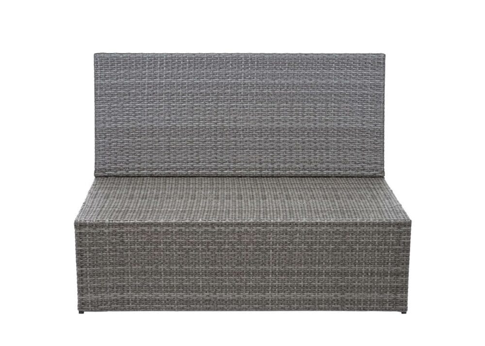 Rattan 2er Sofa Lounge-Gartenbank Gastronomie 120cm JAM-G16