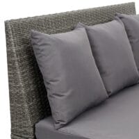 Rattan 2er Sofa Lounge-Gartenbank Gastronomie 120cm JAM-G16