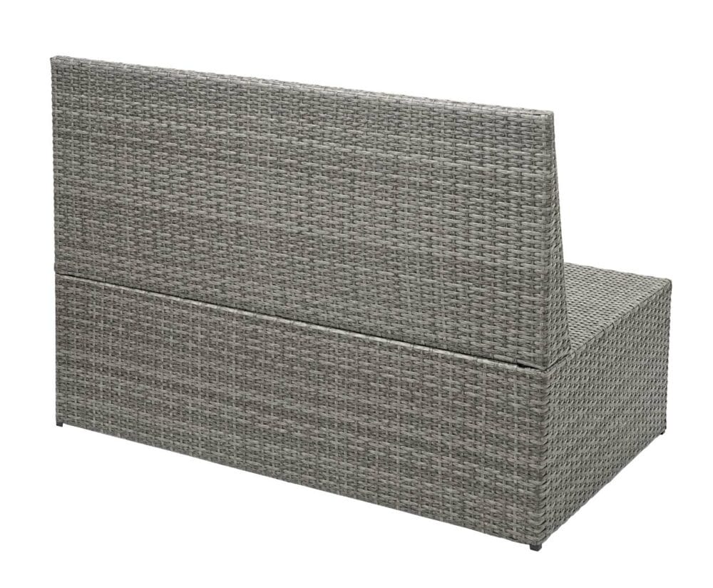 Rattan 2er Sofa Lounge-Gartenbank Gastronomie 120cm JAM-G16