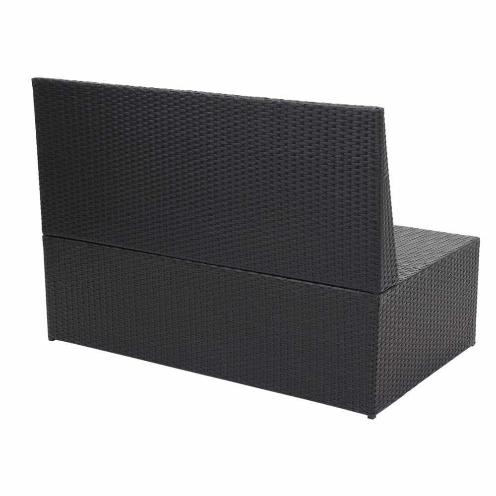 Rattan 2er Sofa Lounge-Gartenbank Gastronomie 120cm JAM-G16