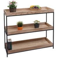 Regal JAM-K71 Standregal 90x100x35cm Holz Metall naturfarben