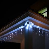 Regen Lichterkette mit 600 LEDs 20 Meter kaltweiss