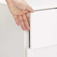 Rollcontainer Büroschrank mit 3 Schubladen Weiss.