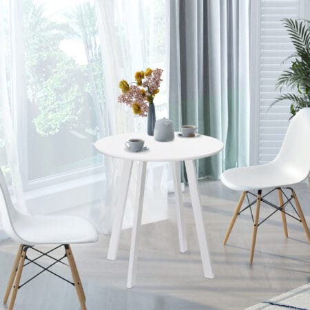 Runder Esstisch modernes Design Weiss – Produktfoto zeigt modernes Design, hochwertige Materialien und funktionale Eigenschaften ideal für Wohn- oder Arbeitsbereiche. Perfekt als Einrichtungsinspiration oder zur Produktpräsentation in einem Onlineshop.
