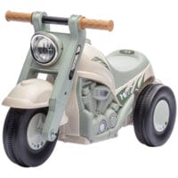 Cremeweisses Rutschauto für Kinder mit Musik und Blasenfunktion, ideal für Kinder von 2-5 Jahren. Ein fantasievolles Fahrzeug für besondere Momente.
