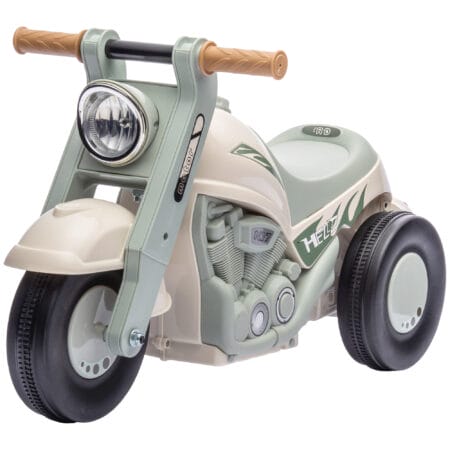 Cremeweisses Rutschauto für Kinder mit Musik und Blasenfunktion, ideal für Kinder von 2-5 Jahren. Ein fantasievolles Fahrzeug für besondere Momente.