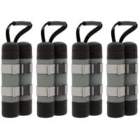Robustes 4er-Set graue/schwarze Sandsäcke für Pavillon.