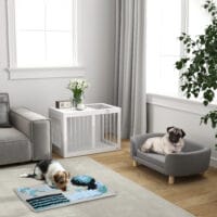 Bunter Schnüffelteppich aus Samt, ein Intelligenzspielzeug für Hunde, das die Nasenarbeit fördert und Langeweile vertreibt.