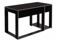 Schreibtisch Computertisch Bürotisch, 120x60x76cm schwarz-grau