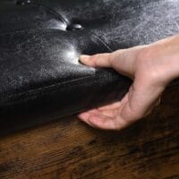 Schuhregal Schuhbank im Industrial Stil, 70x30x45cm, Kunstleder Schwarz