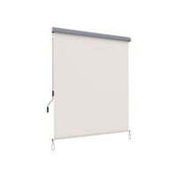 Senkrechtmarkise Sonnenschutz Terrasse, 2,5x1,8m, Polyester Beige