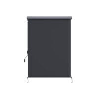 Senkrechtmarkise Windschutz für Terrasse und Balkon, 2,5x1,6m, Textil Grau
