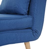 Sessel Schlafsofa Textil Blau