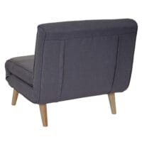 Sessel Schlafsofa Textil Dunkelgrau