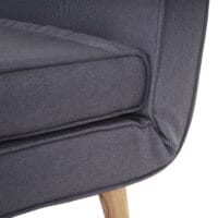 Sessel Schlafsofa Textil Hellgrau