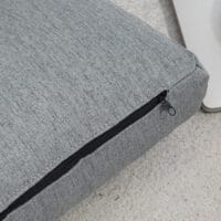 Sessel Sitzsack Gästebett klappbar mit Bettfunktion 70x41x56cm Grau - Klappbarer Sitzsack für Gäste, in Grau.