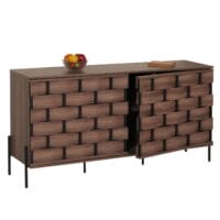 Sideboard Kommode 3D-Flecht-Design Push-to-open 152x80x40cm