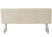 Sitzbank JAM-H70 Chenille Textil Edelstahl 180cm creme