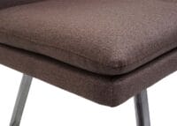 Sitzbank JAM-H70 Textil Edelstahl 160cm braun