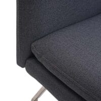 Sitzbank JAM-H70 Textil Edelstahl 160cm grau