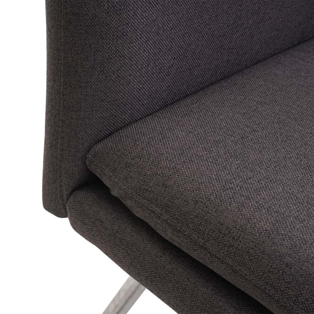 Sitzbank JAM-H70 Textil Edelstahl 160cm grau-braun