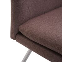 Sitzbank JAM-H70 Textil Edelstahl 180cm braun