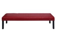 Sitzbank M37 Kunstleder 180x43x49cm rot