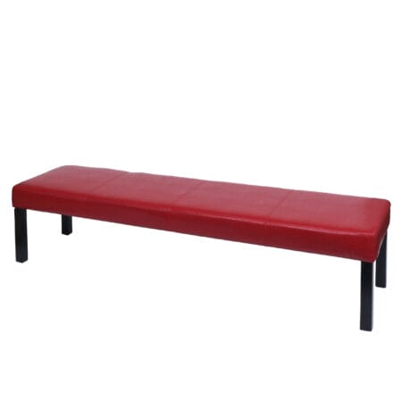 Sitzbank M37 Kunstleder 180x43x49cm rot