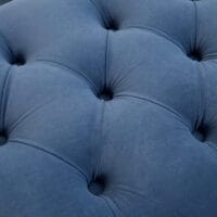 Sitzbank aus blauem Samt, perfekt für Schlafzimmer oder Flur, Masse 118x45x42cm.