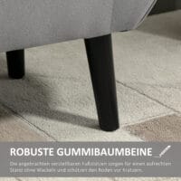 Graue Sitzbank mit Stauraum, Masse 118x42x66cm. Eine grosse Sitzbank mit viel Platz für Ihre Gegenstände.