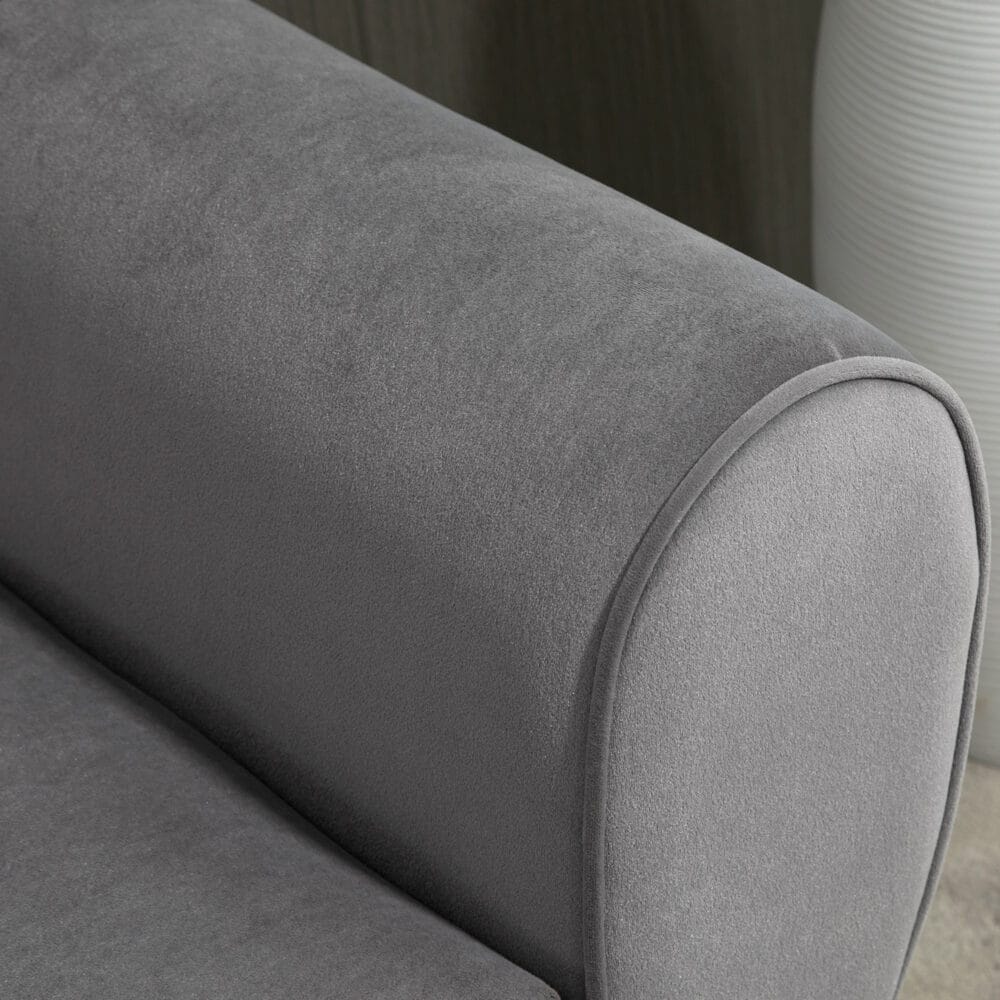 Graue Sitzbank mit Stauraum, Masse 118x42x66cm. Eine grosse Sitzbank mit viel Platz für Ihre Gegenstände.