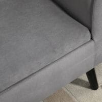 Graue Sitzbank mit Stauraum, Masse 118x42x66cm. Eine grosse Sitzbank mit viel Platz für Ihre Gegenstände.