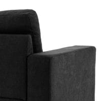 Sofa Ecksofa L-Form Chaiselongue 193x136x85cm Schwarz - Grosszügiges Ecksofa mit Chaiselongue, in Schwarz.