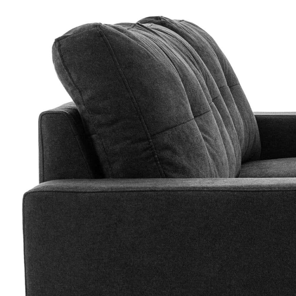 Sofa Ecksofa L-Form Chaiselongue 193x136x85cm Schwarz - Grosszügiges Ecksofa mit Chaiselongue, in Schwarz.