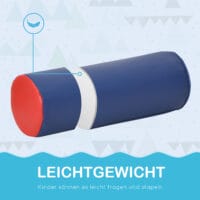 Bunte 7-teilige Softbausteine, ideal für das Kinderzimmer. Fördern die Kreativität und Motorik beim Bauen.