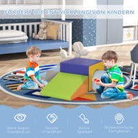 4er-Set Riesenbausteine aus Kunstleder und EPE, Softbausteine ideal für Kinder von 1-3 Jahren. Grosse, sichere Bausteine für kreatives Spiel.
