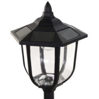 Solar-Gartenlaterne Ø265x177 cm, LED-Leuchte für außen, Farbe Schwarz.