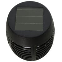 Solarleuchte 4er-Set Ø12x72 cm, ideal für den Garten, Schwarz.