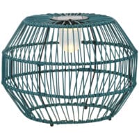 Solarleuchte im Trommel-Design mit LED-Beleuchtung, Farbe Grün.