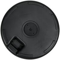 Schwarzer Sonnenschirmständer in Rattanoptik aus HDPE, 29kg.