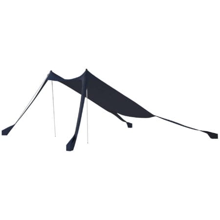 Blaues Sonnensegel 215x2x2m mit UV-Schutz und Tragetasche.
